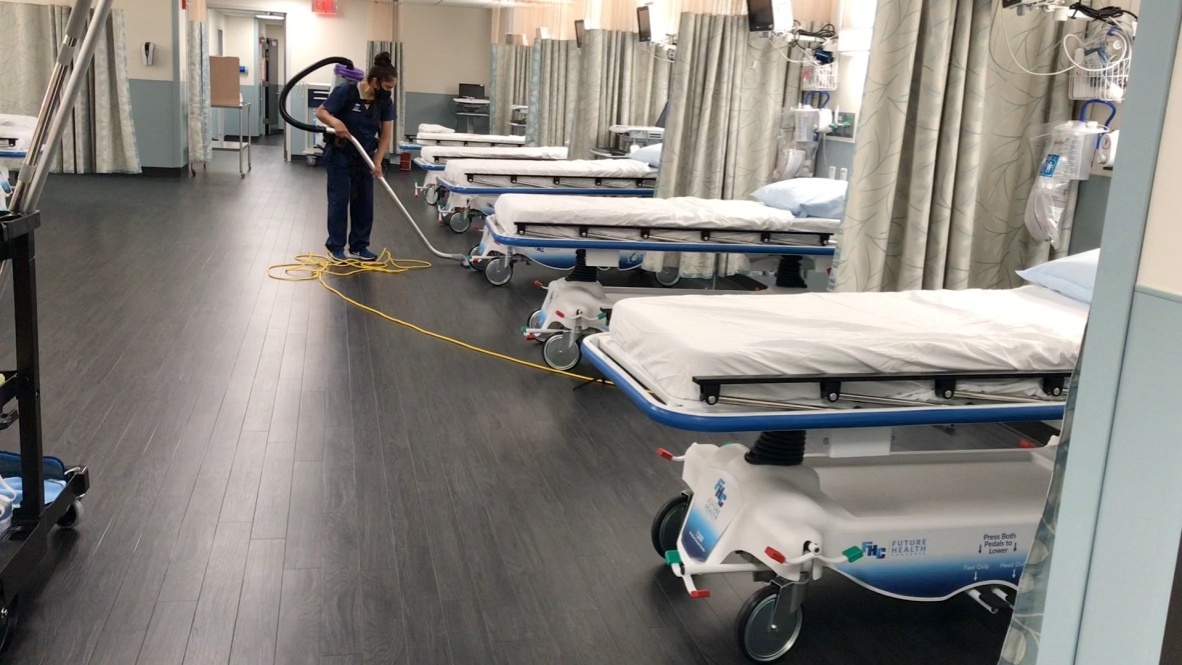 Blessed Cleaning team working at a medical facility