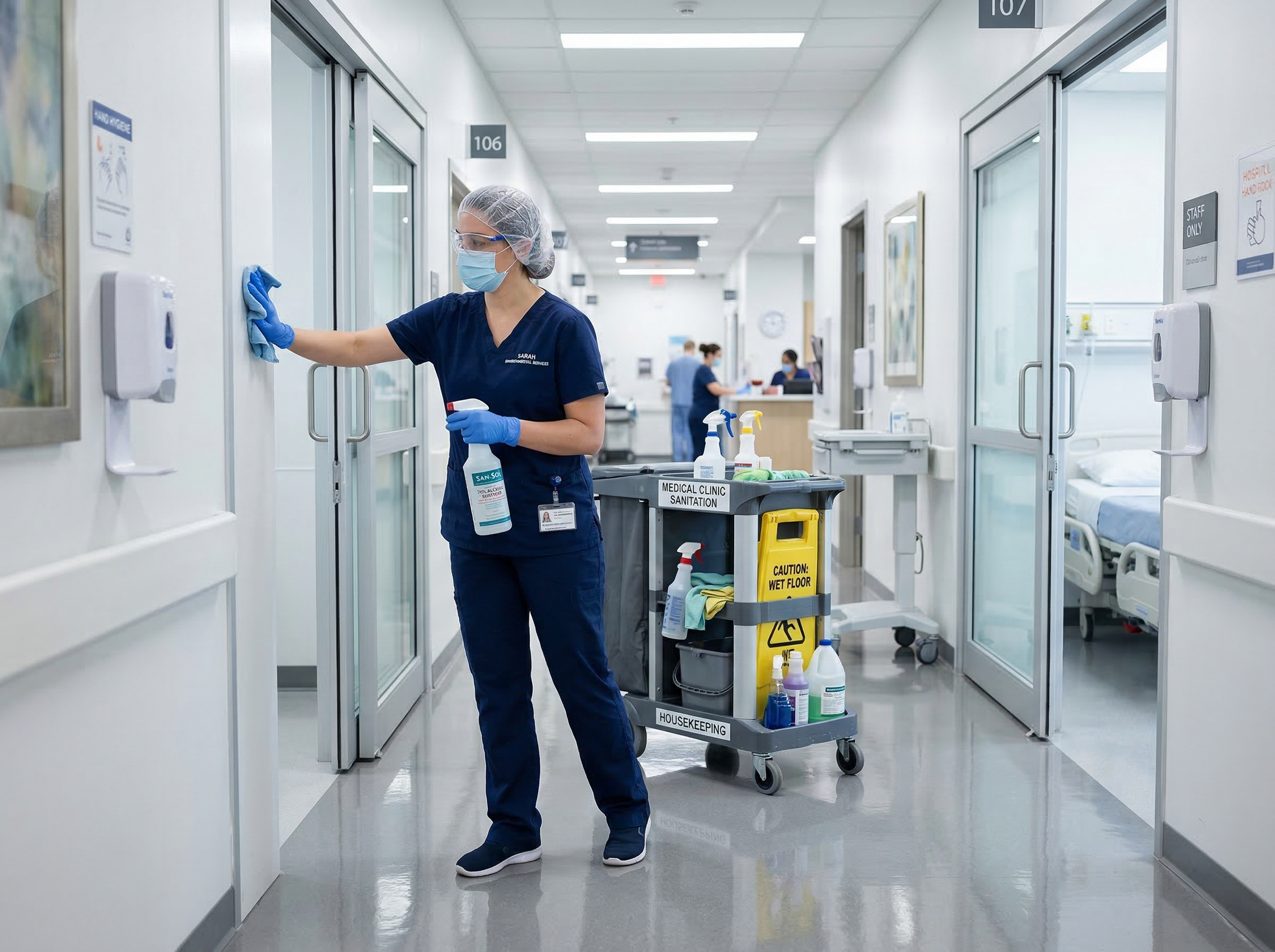 Medical facility cleaning